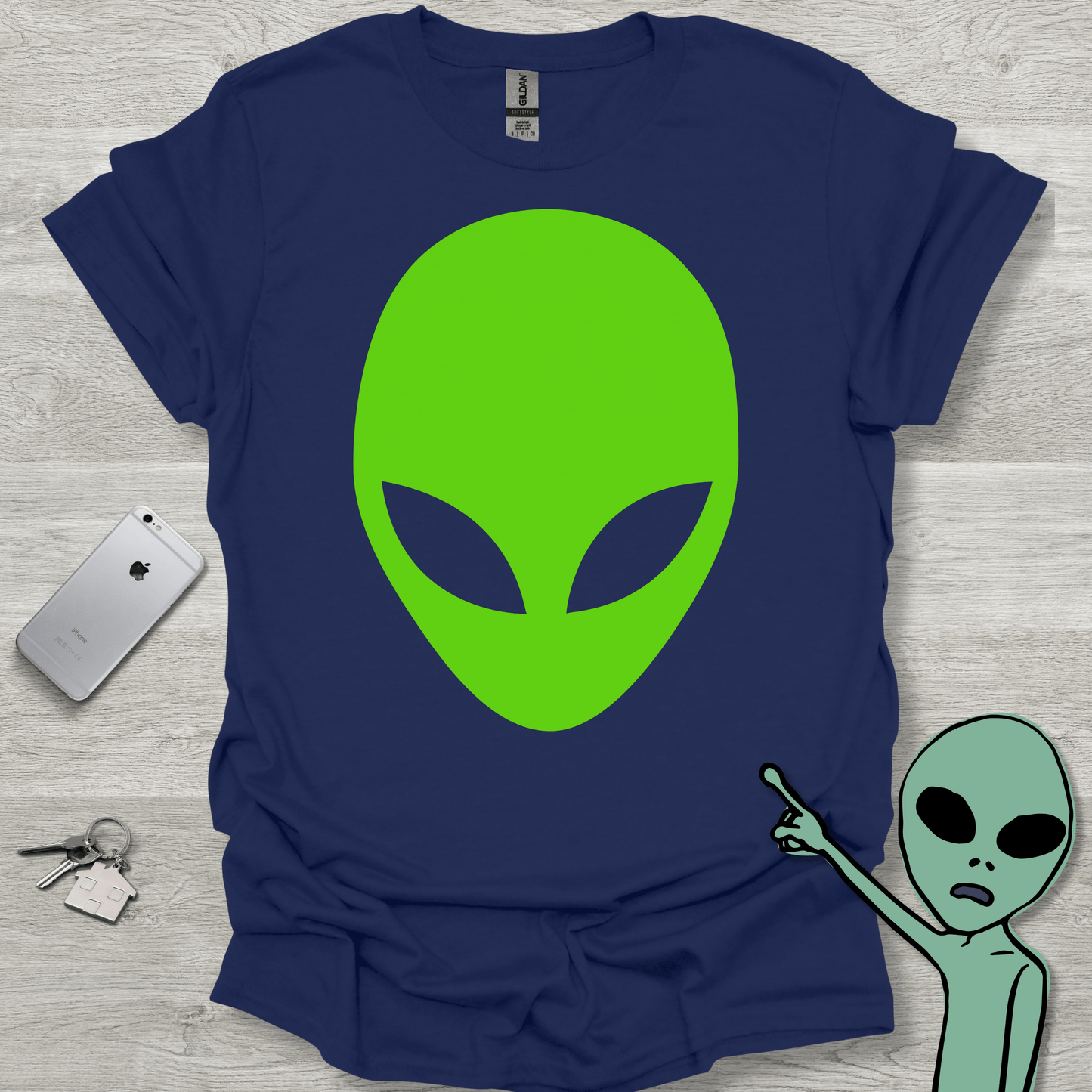 Green Alien Head