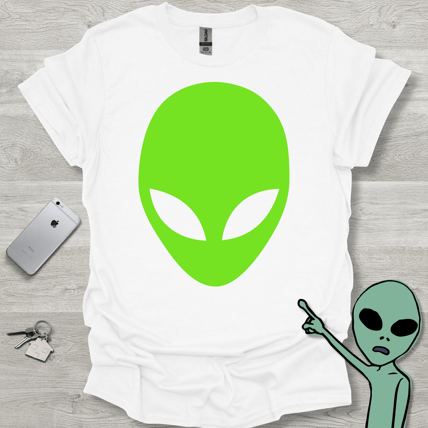 Green Alien Head