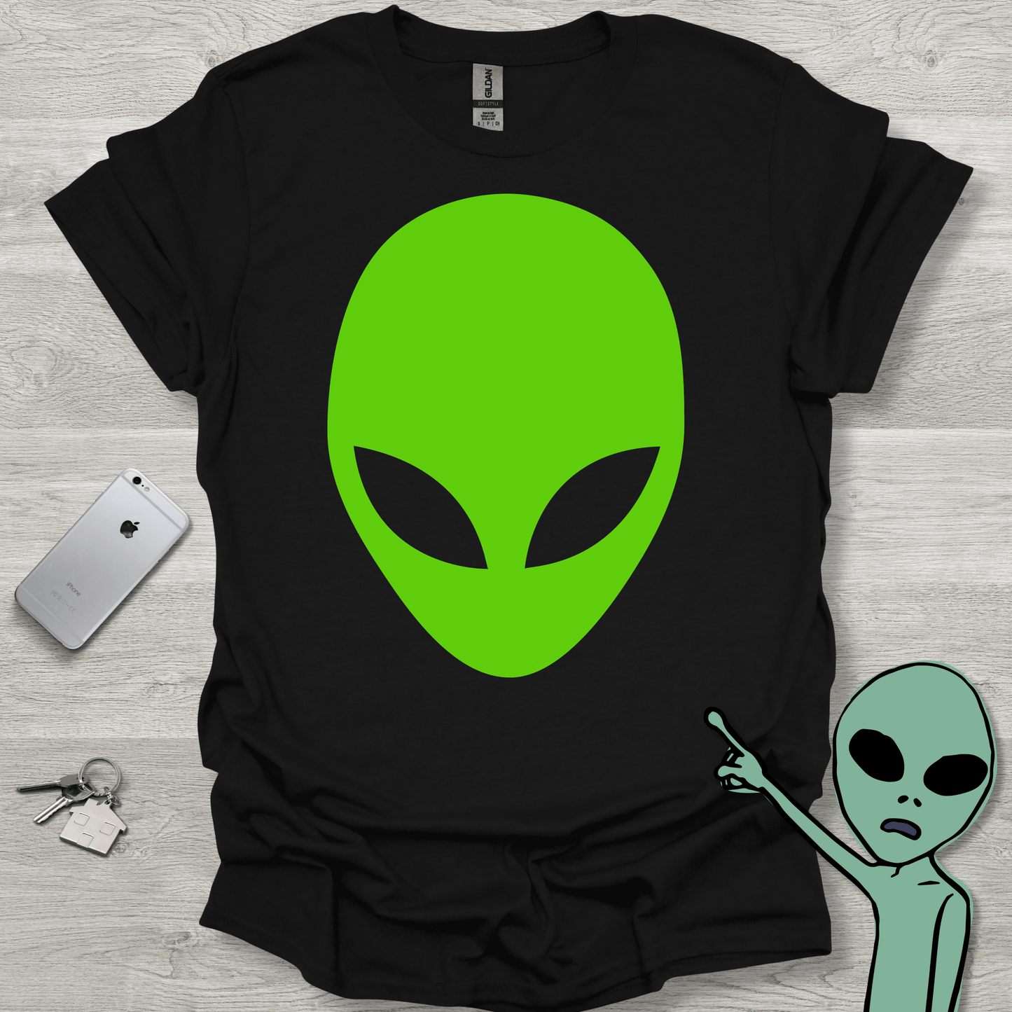 Green Alien Head