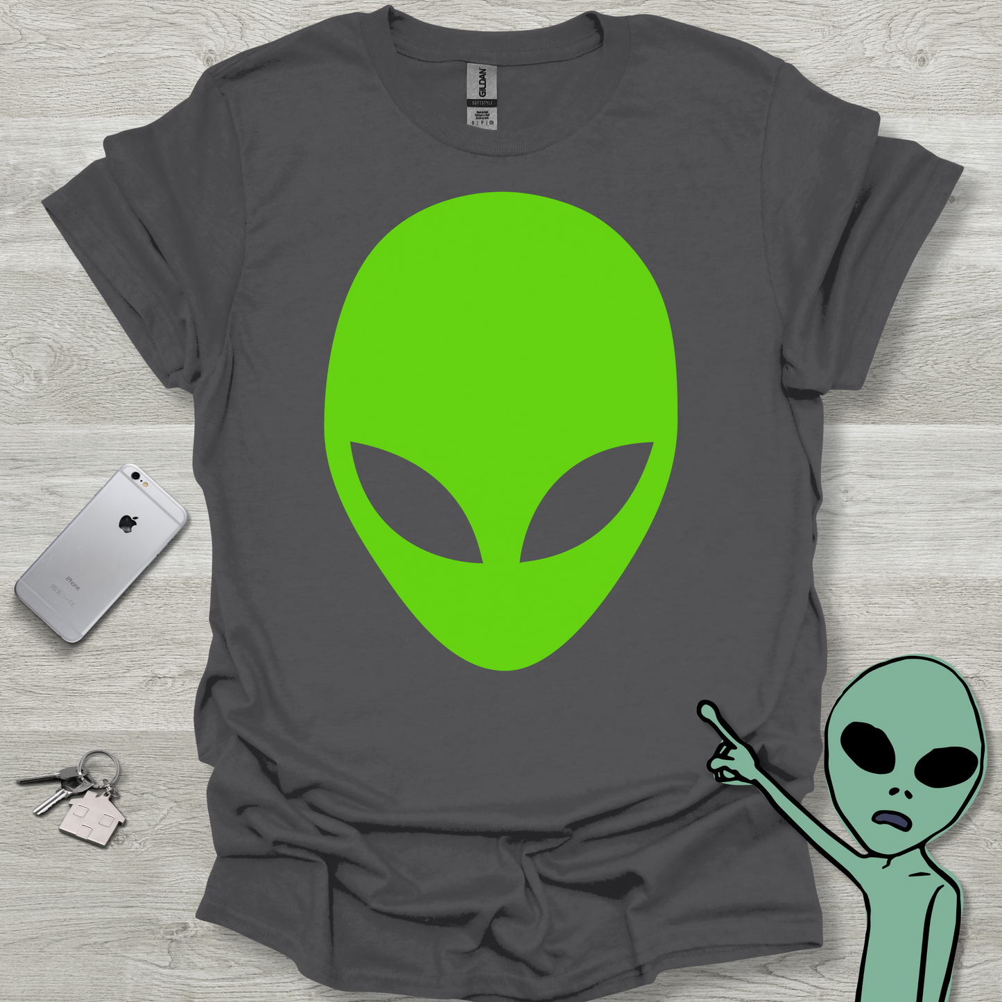 Green Alien Head